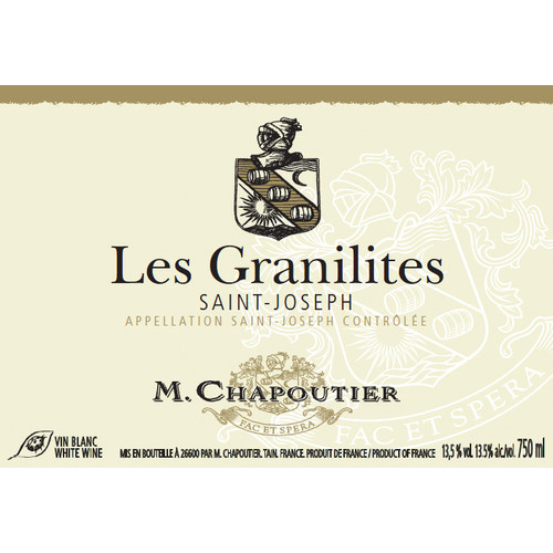 M. Chapoutier Saint Joseph Les Granilites Blanc 2019 (RP92)