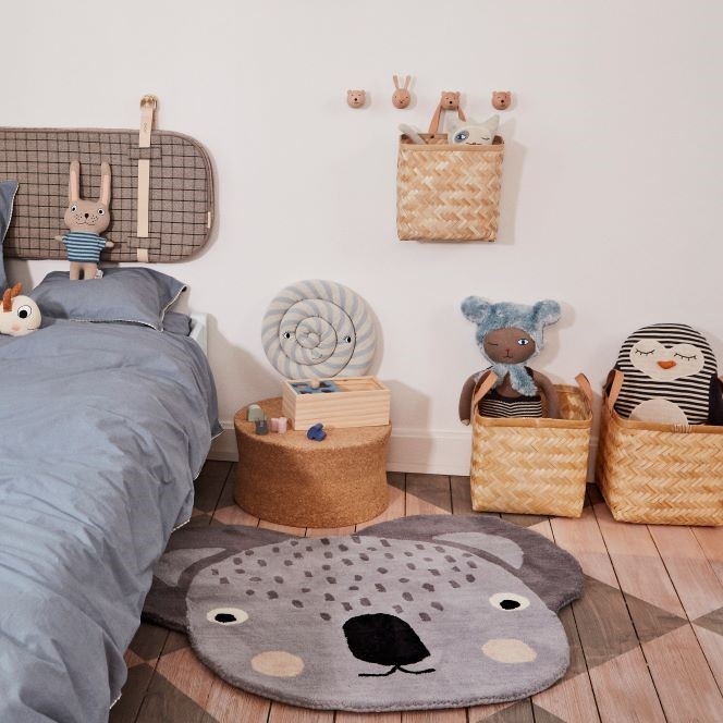 OYOY 造型手工羊毛地毯 / 無尾熊