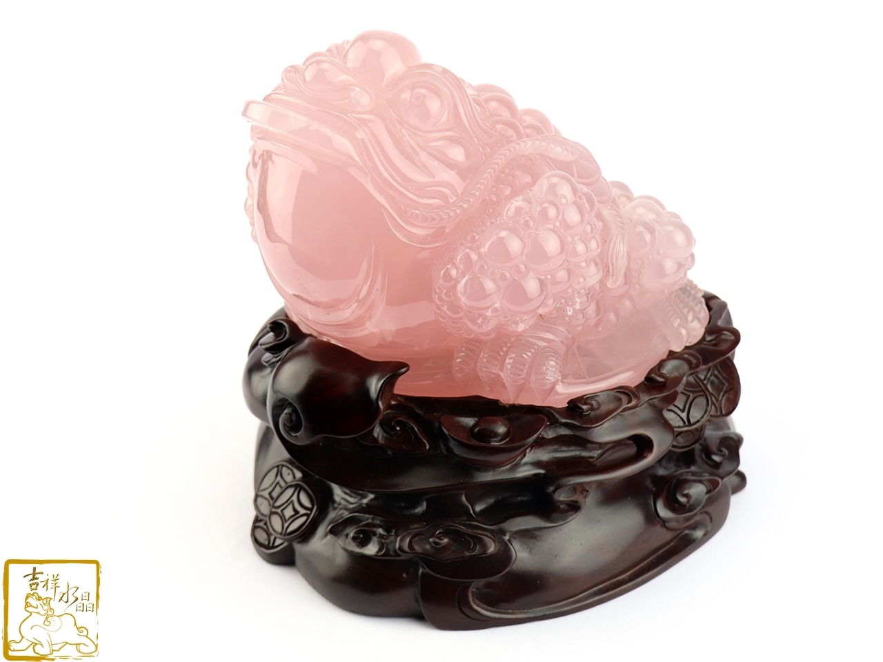 粉水晶金蟾蜍擺件 9kg 招財三腳蟾蜍