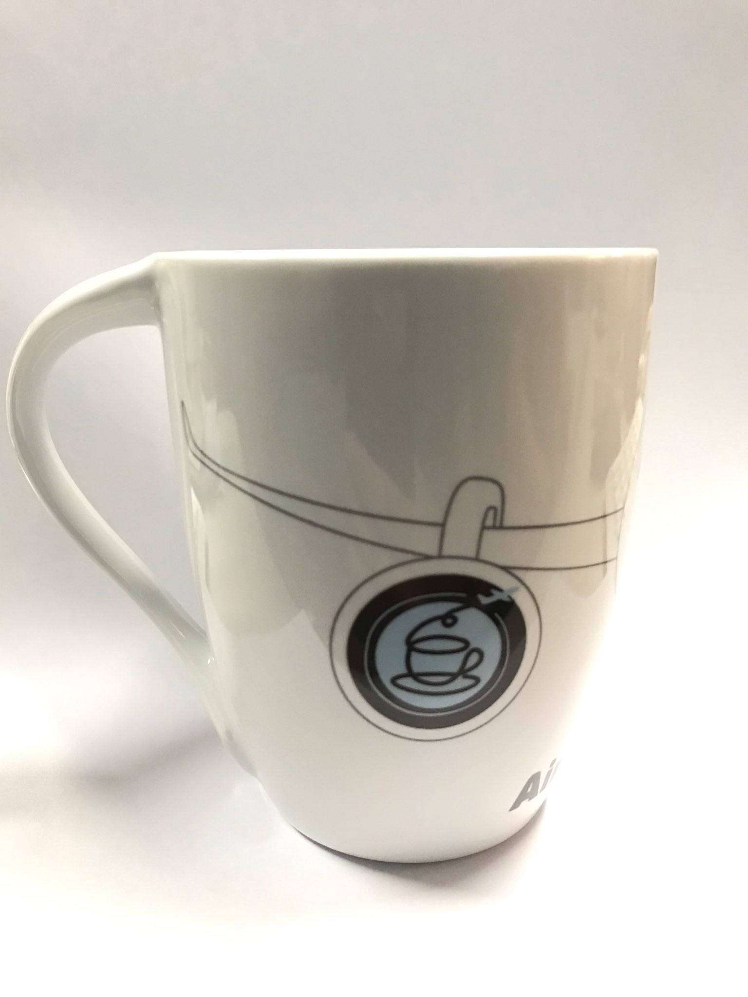 Airway cafe白瓷馬克杯