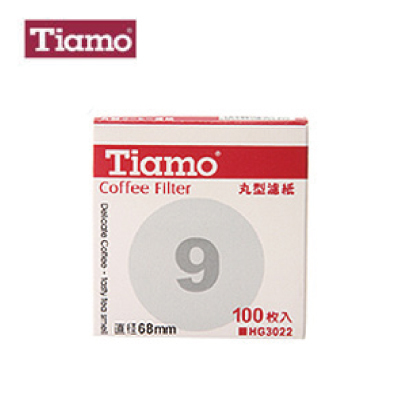 Tiamo丸型濾紙9號100P
