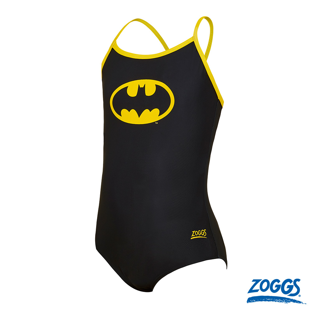 ZOGGSx正義聯盟 青少女 蝙蝠俠運動型連身泳衣