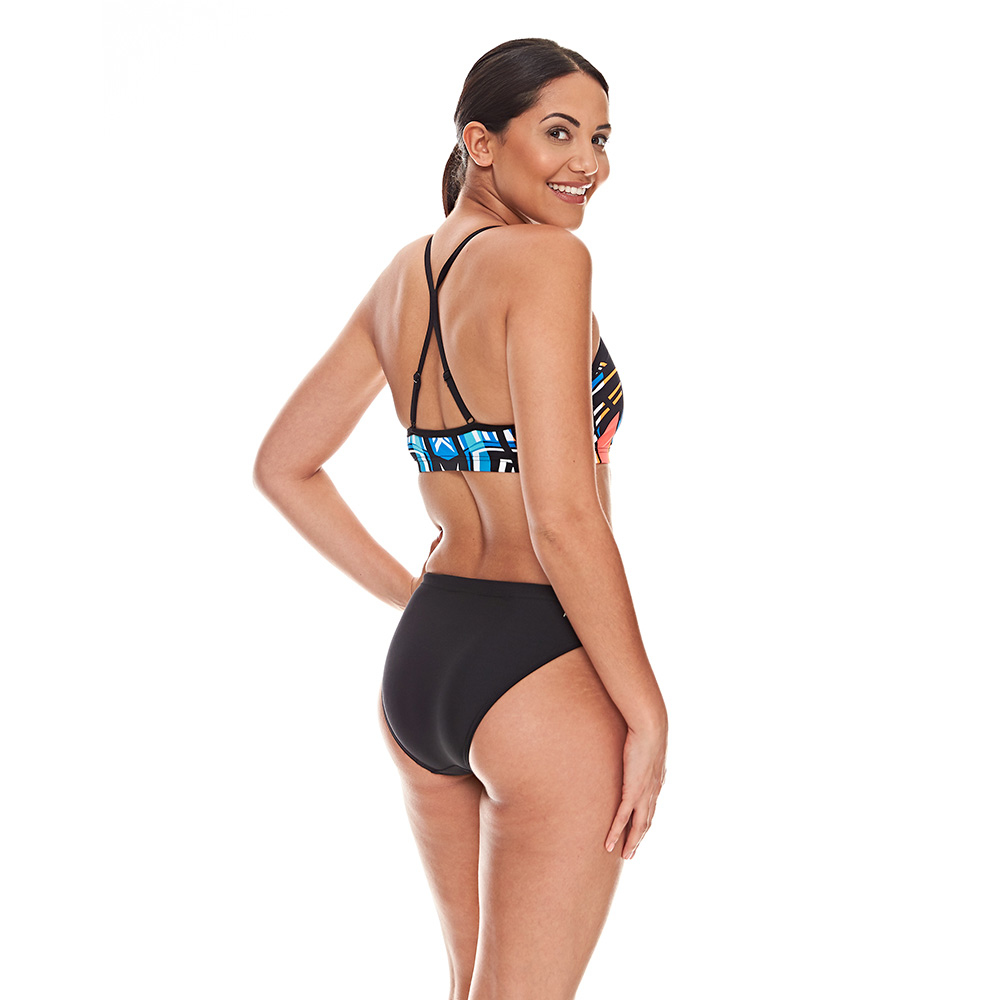 ZOGGS 女性《幾何拼接》Ｘ狀美背兩件式泳衣