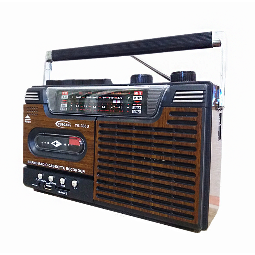 美國進口新式USB復古款錄音卡帶播放機 / 手提收音機