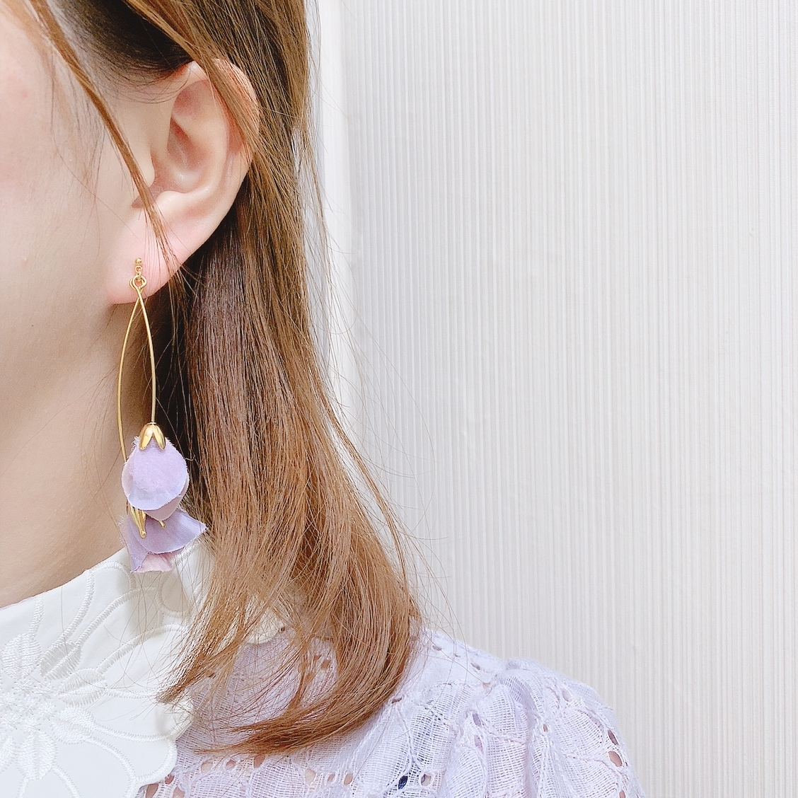 [網站限定優惠]【Zoule】日本Yuria人造花長吊耳環