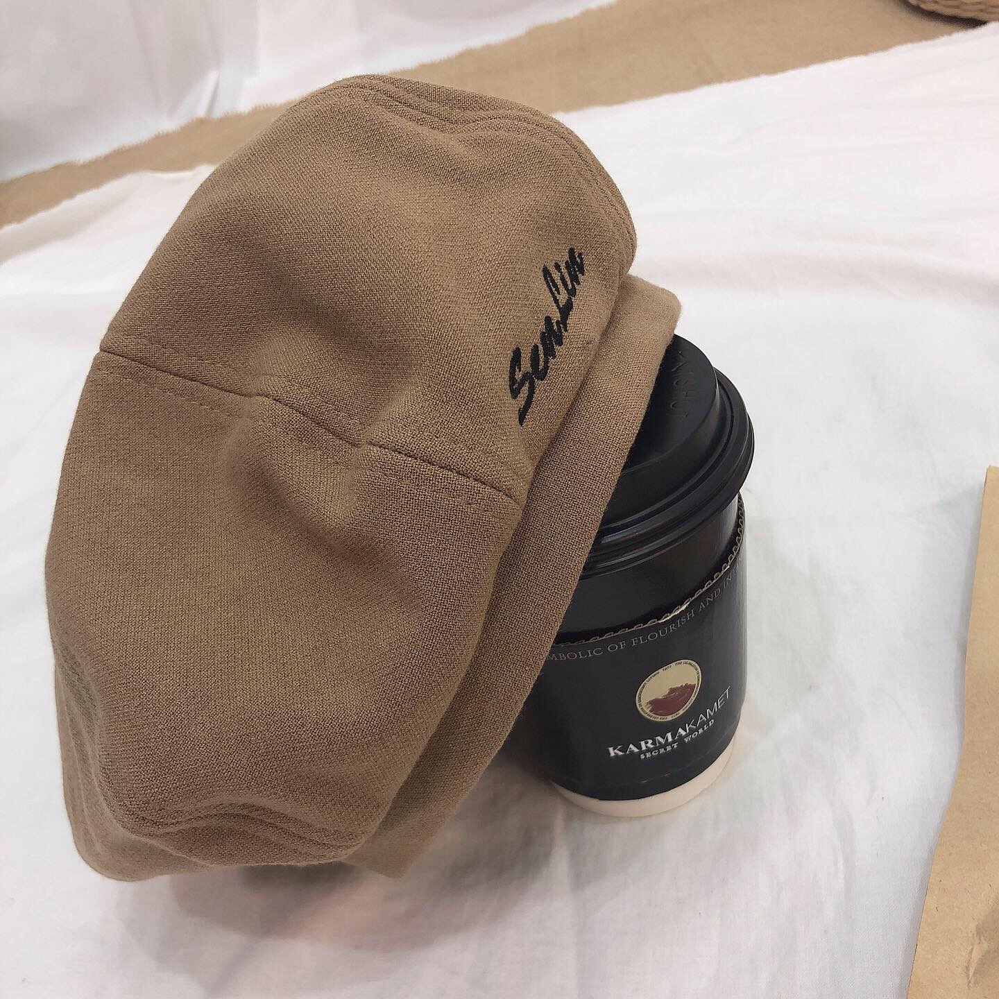 刺繡六片畫家帽/四色