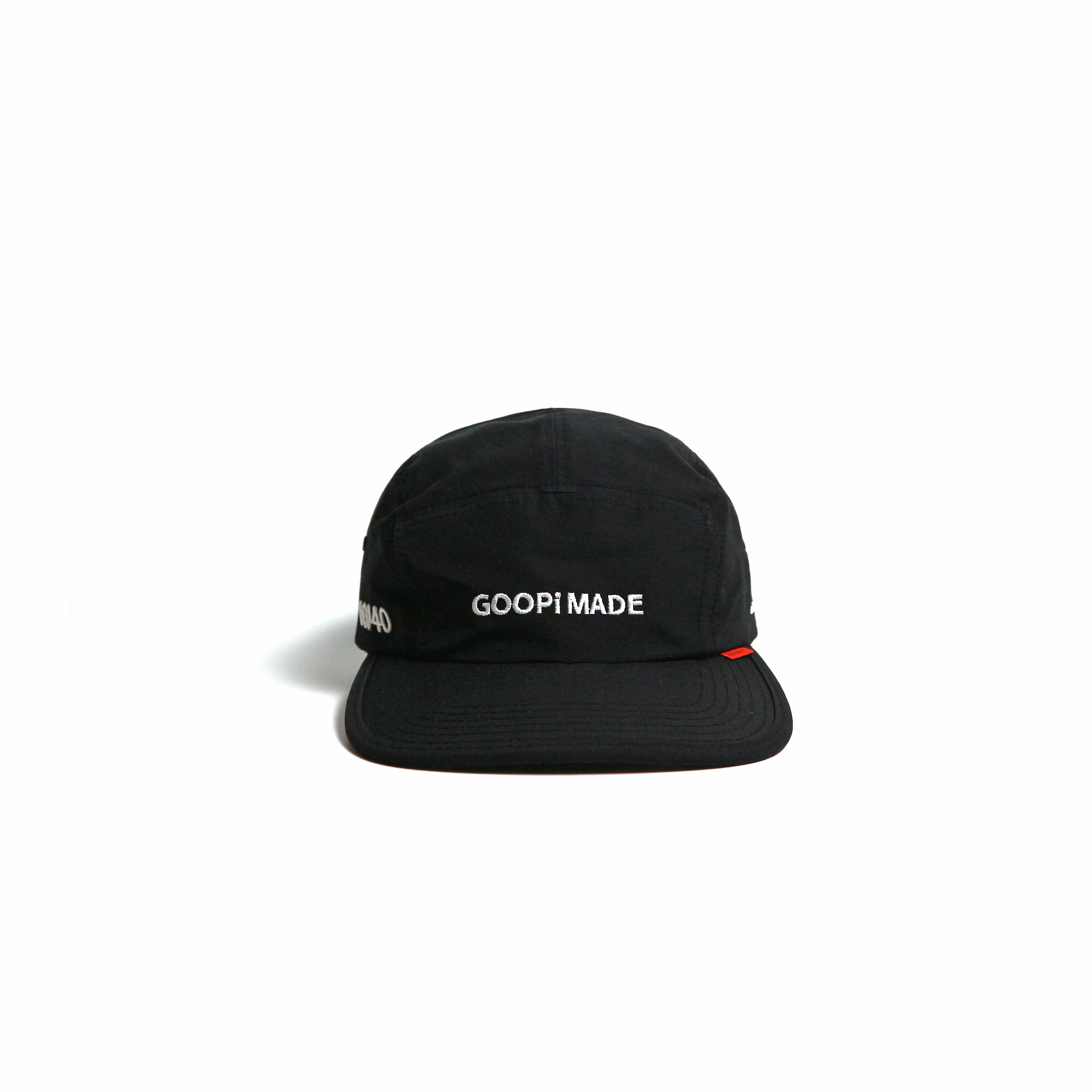 GOOPiMADE®60/40 Water – Repellent Logo Camp Cap - Black