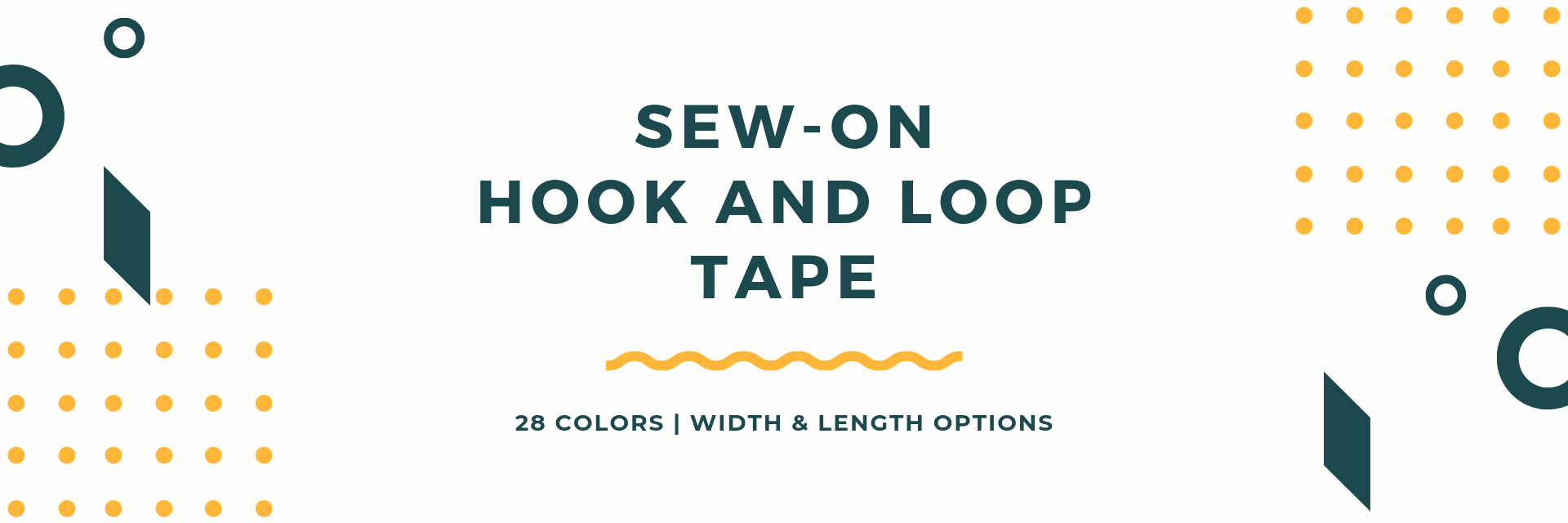 sew-on hook and loop tape