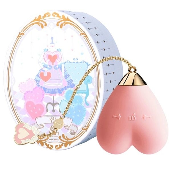 ZALO Lolita Baby Heart 心型震動調情按摩器 - 草莓粉