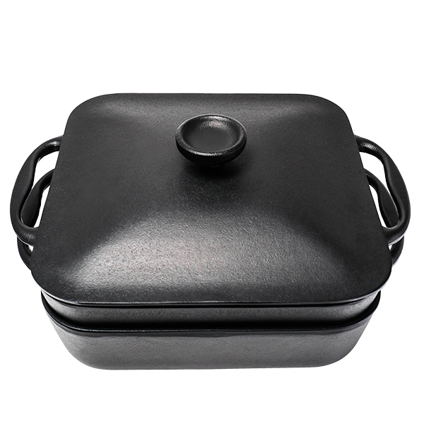 【岩鑄】四角萬能鑄鐵鍋