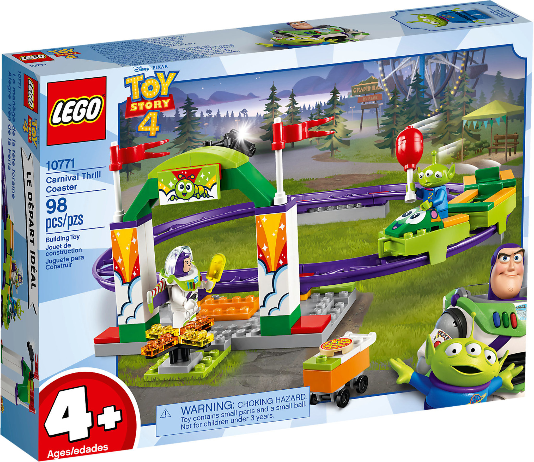 LEGO 10771 Juniors - Toy Story 4 Carnival Thrill Coaster