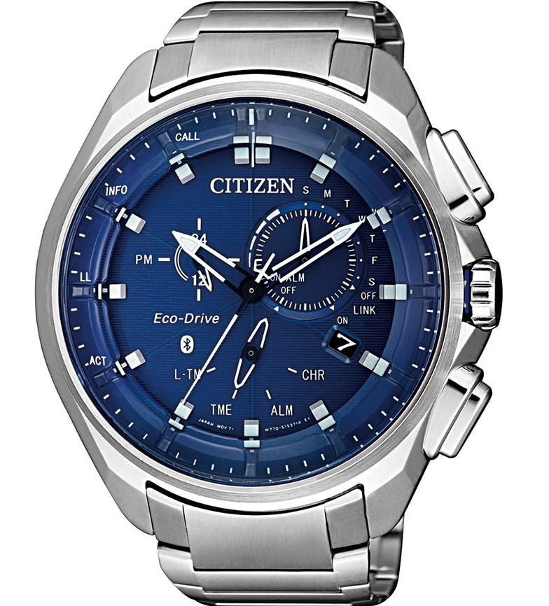 萬年鐘錶 - Citizen 星辰錶  光動能藍芽錶 BZ1029-87L 表徑48MM