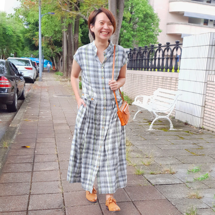 慢慢生活小蓋袖洋裝老幫手凡人穿搭