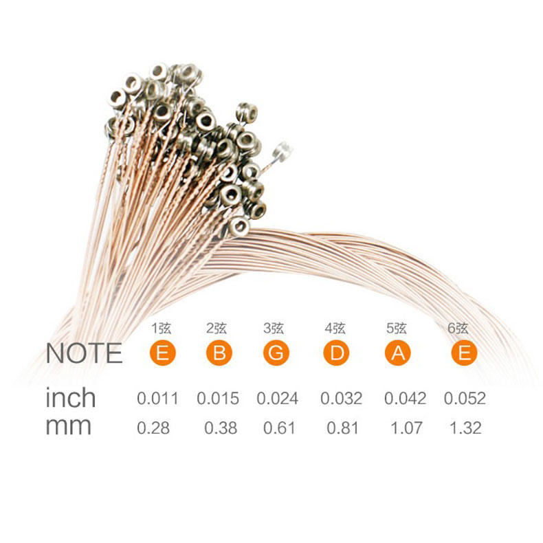 ALICE A206 木吉他弦 防鏽塗層(anti-rust coating) 民謠吉他弦 (1套6條)