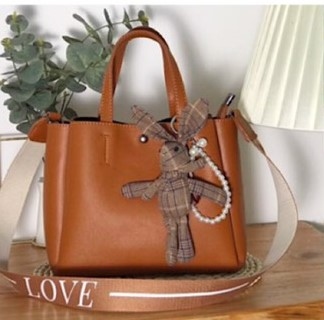 NO.6622 韓系輕熟女織帶肩側包