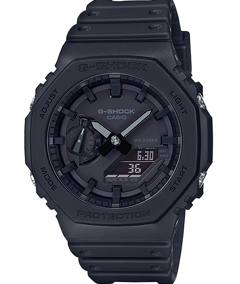 萬年鐘錶 - G-SHOCK  八角錶殼系列電子錶    GA-2100-1A1   錶徑 : 48.5 mm