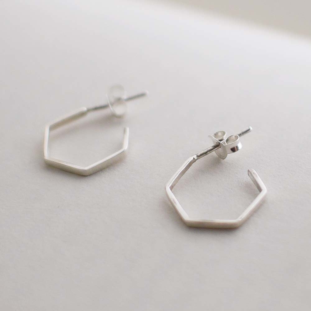 六角關係純銀耳環/SE790