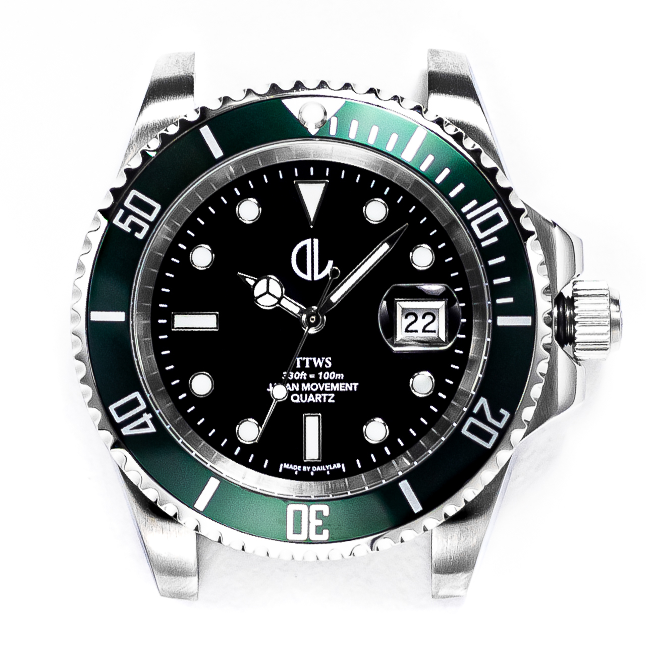 DailyLab TTWs 2019｜ 改版綠水鬼 41mm石英潛水錶 - 潛航者