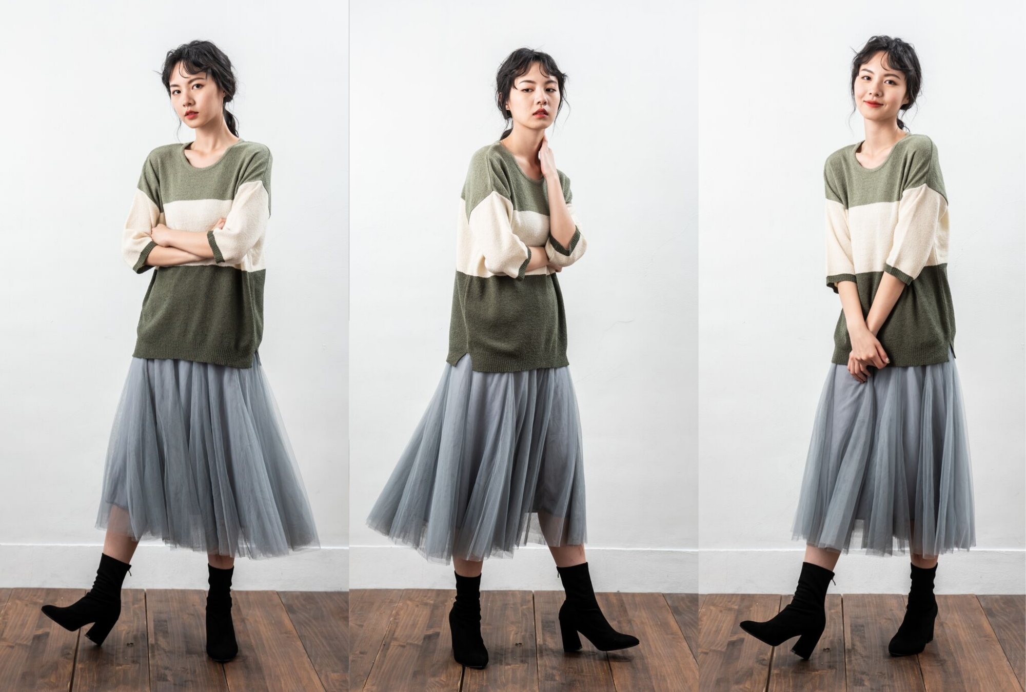 MIT七分袖設計女裝針織上衣親膚感毛巾紗大地色系|O-LIWAY 穿搭首選