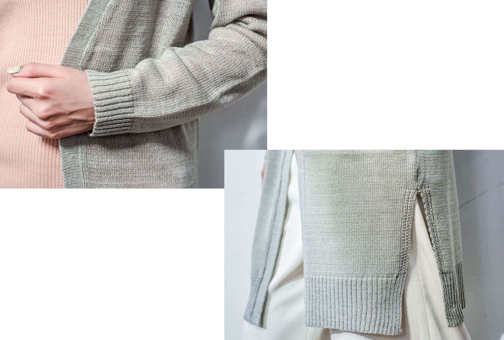 MIT長版針織外套門襟邊帶設計|O-LIWAY 穿搭首選