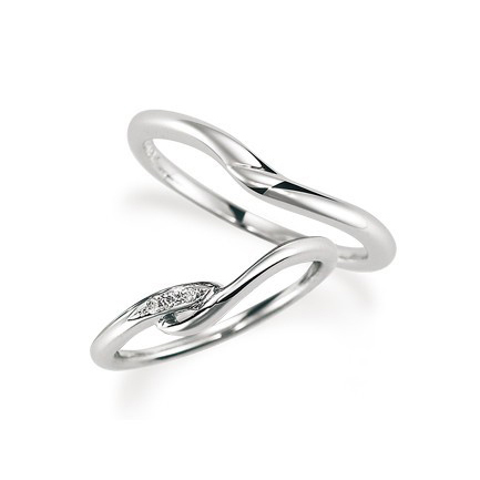 Twining Story - Star 18K 白金結婚戒指