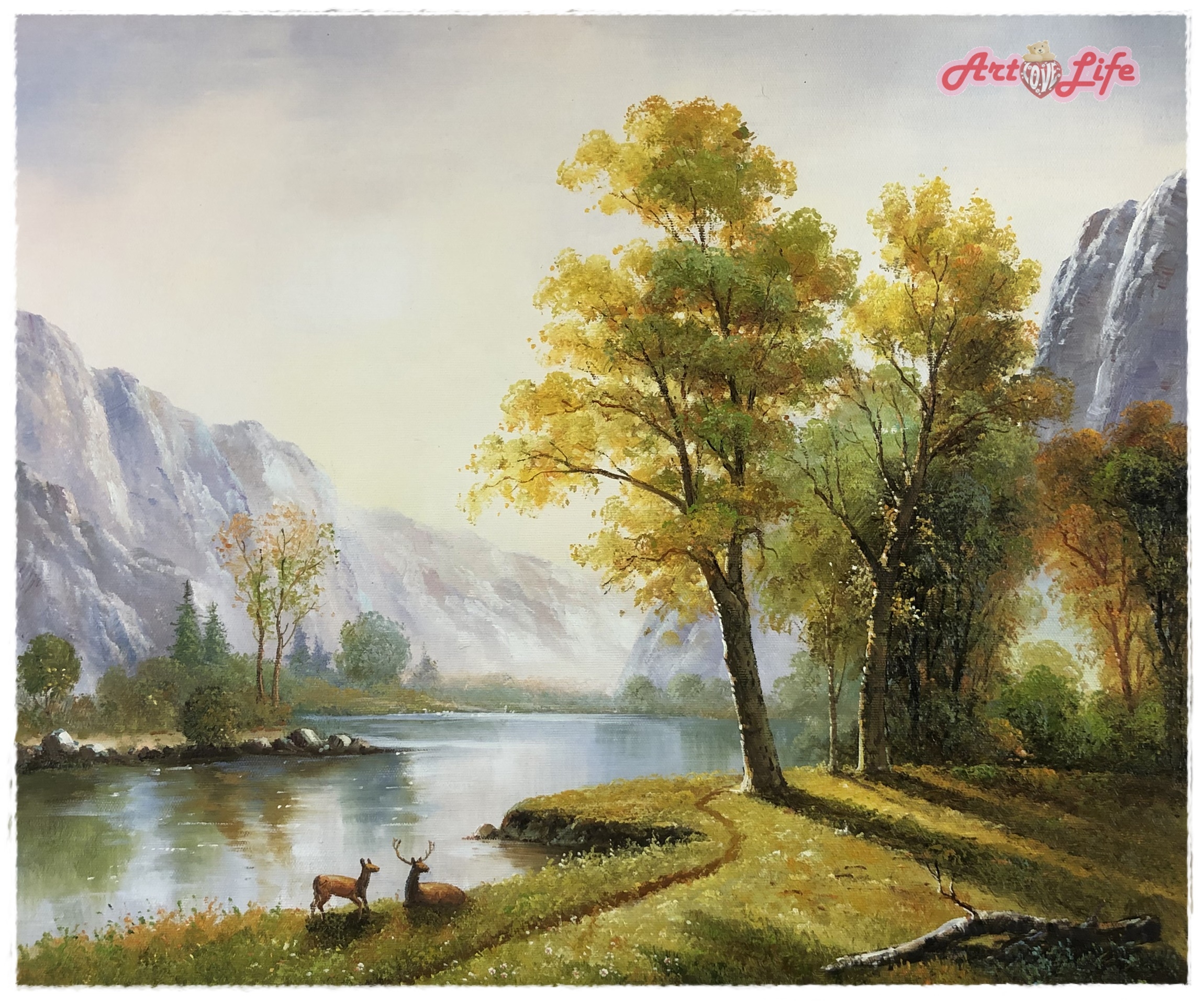 A010_5060 高級手繪油畫_風景