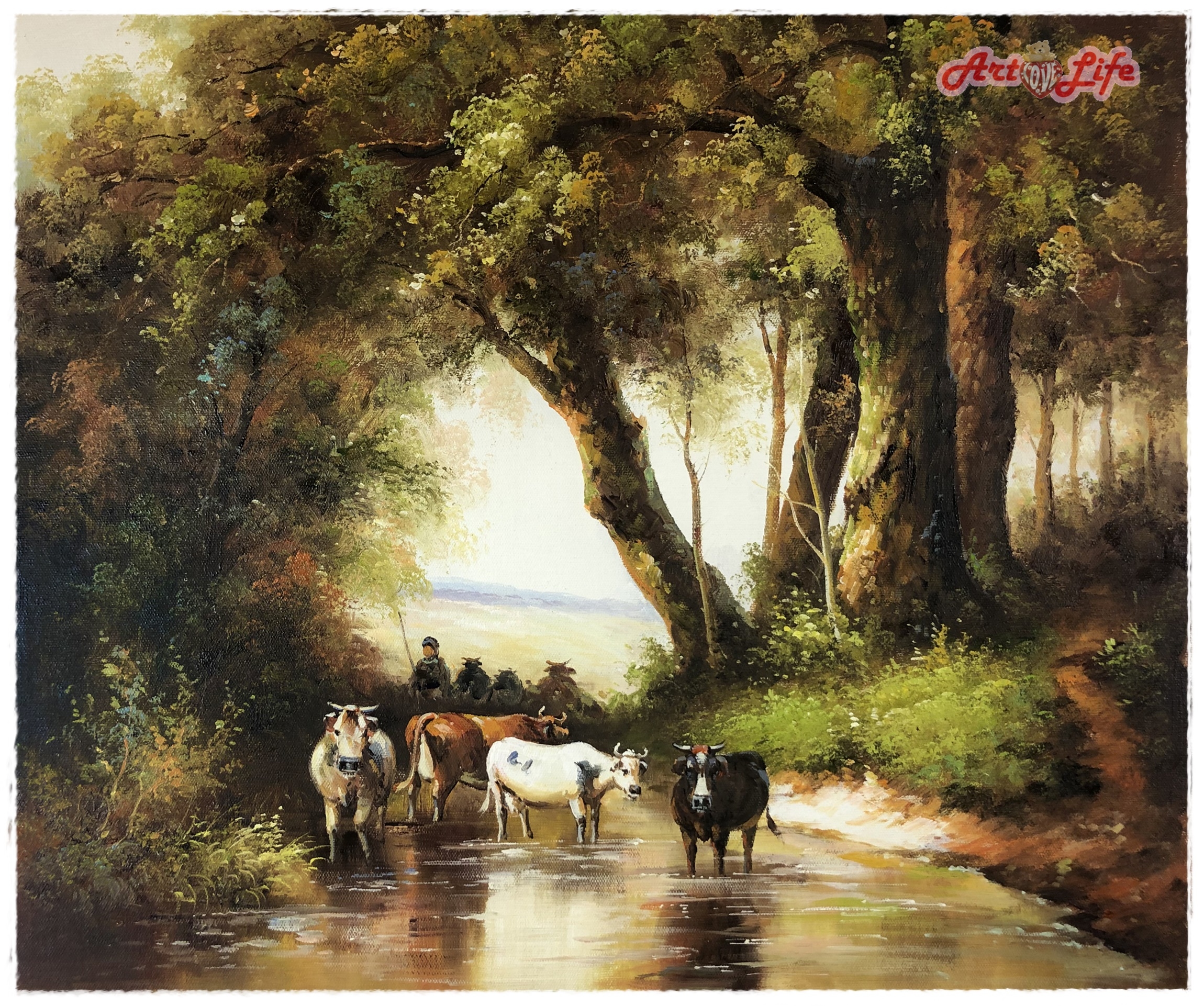 A011_5060 高級手繪油畫_風景