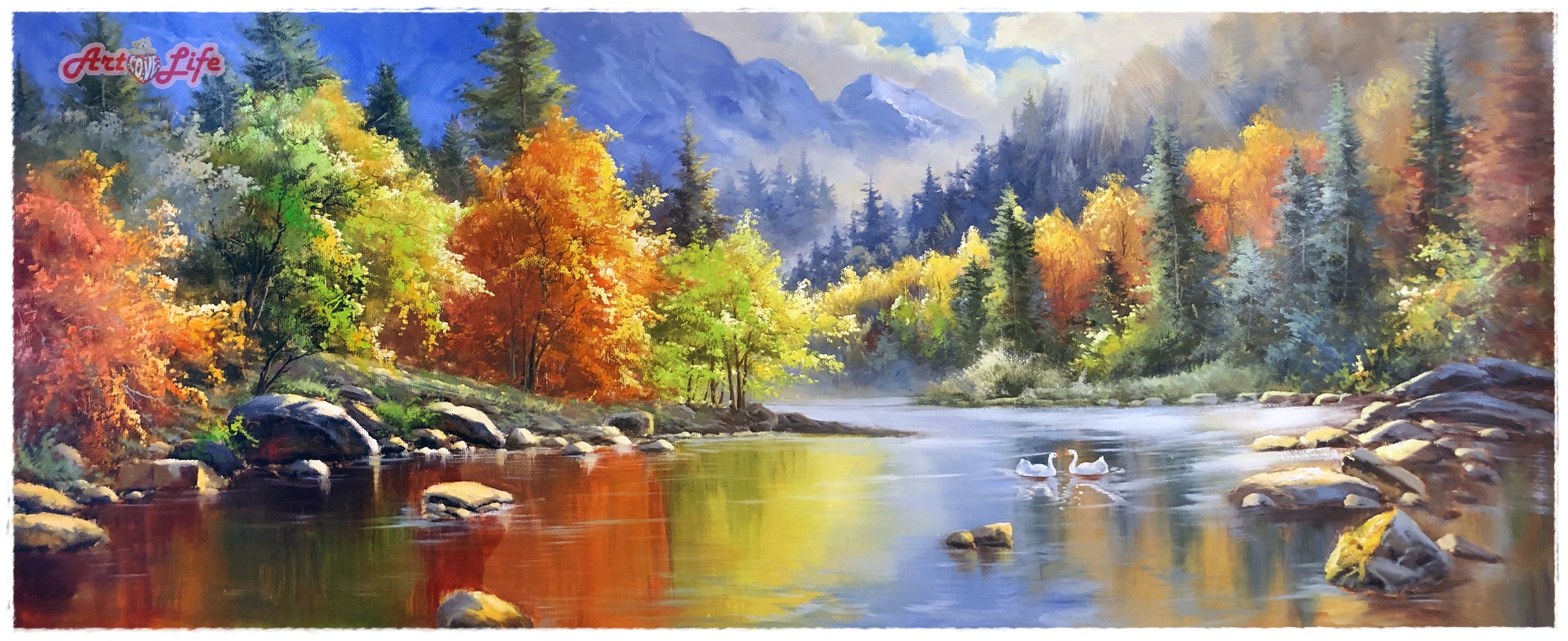 A020_70180 高級手繪油畫_山水風景