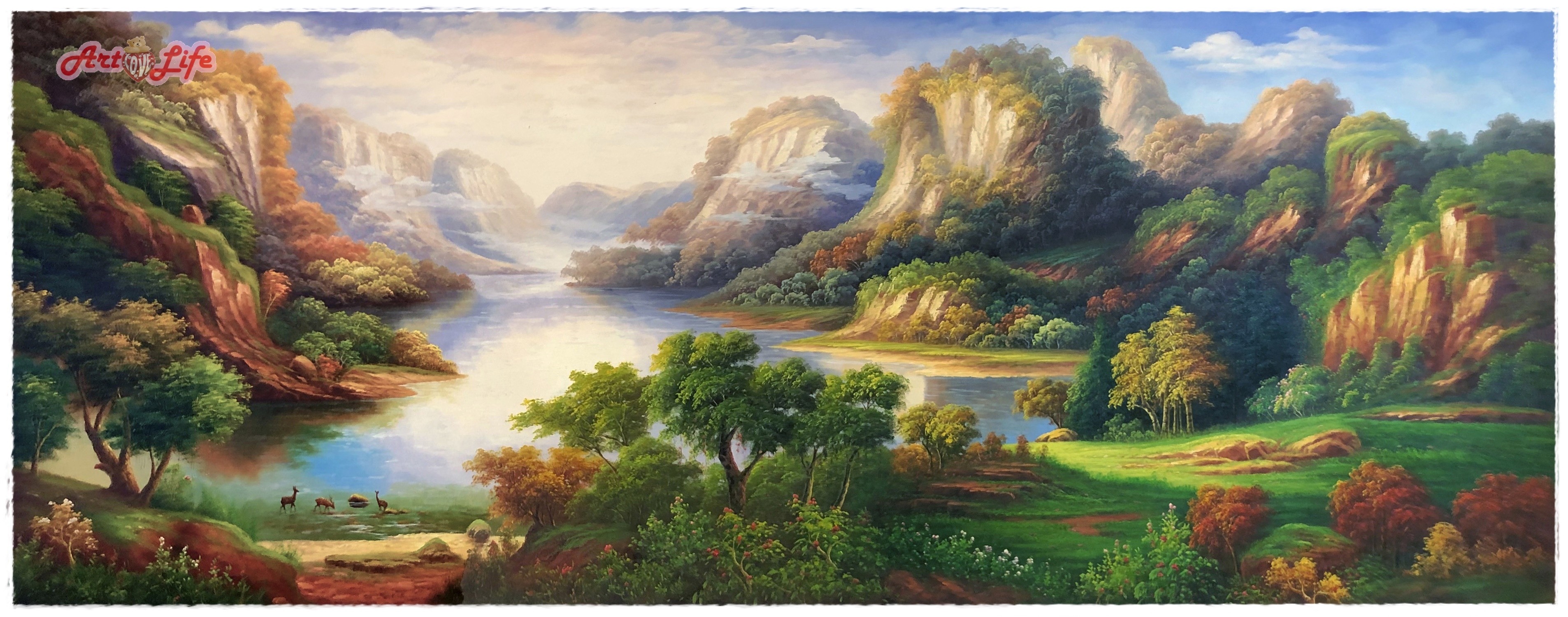 A024_70180 高級手繪油畫_山水風景