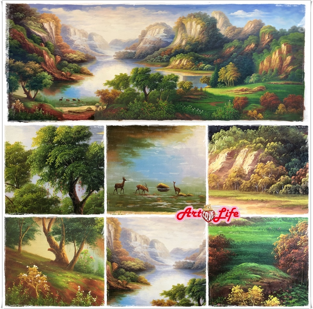 A024_70180 高級手繪油畫_山水風景