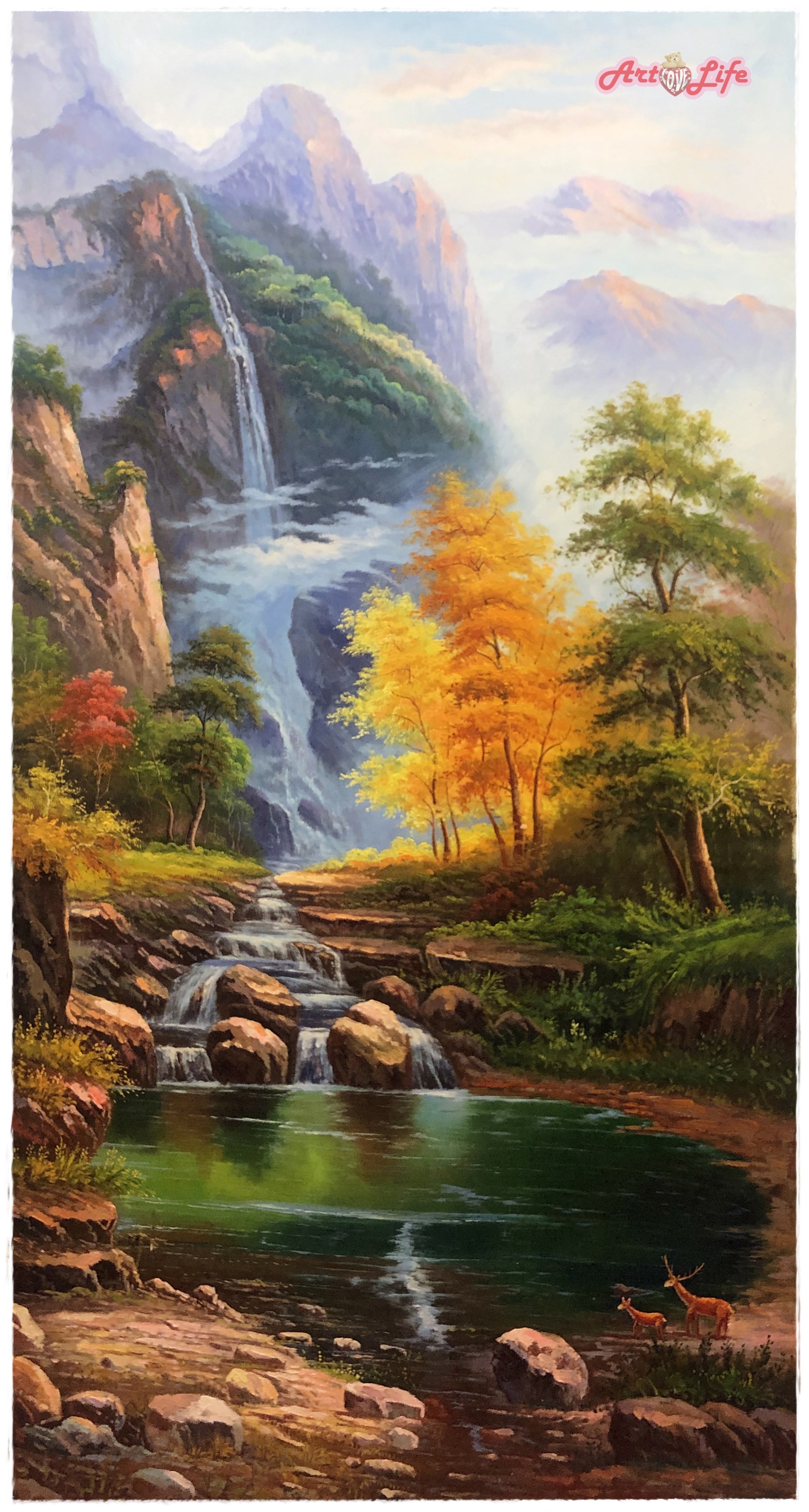 A030_80160 高級手繪油畫_山水風景