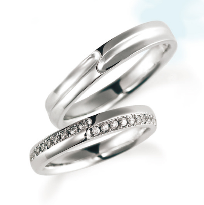 Parallel Galaxy - Fragile PT950鉑金 結婚戒指