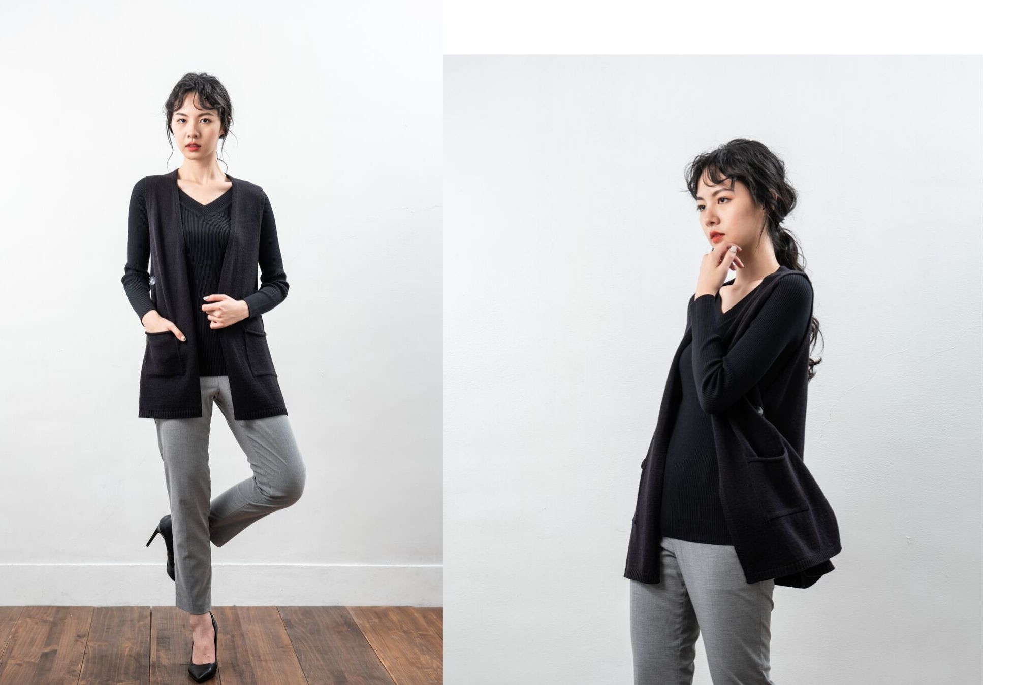 MIT女裝針織背心-黑色