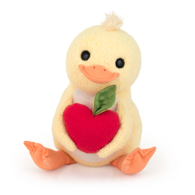 蘋果箱- 有機棉鴨子毛絨玩偶