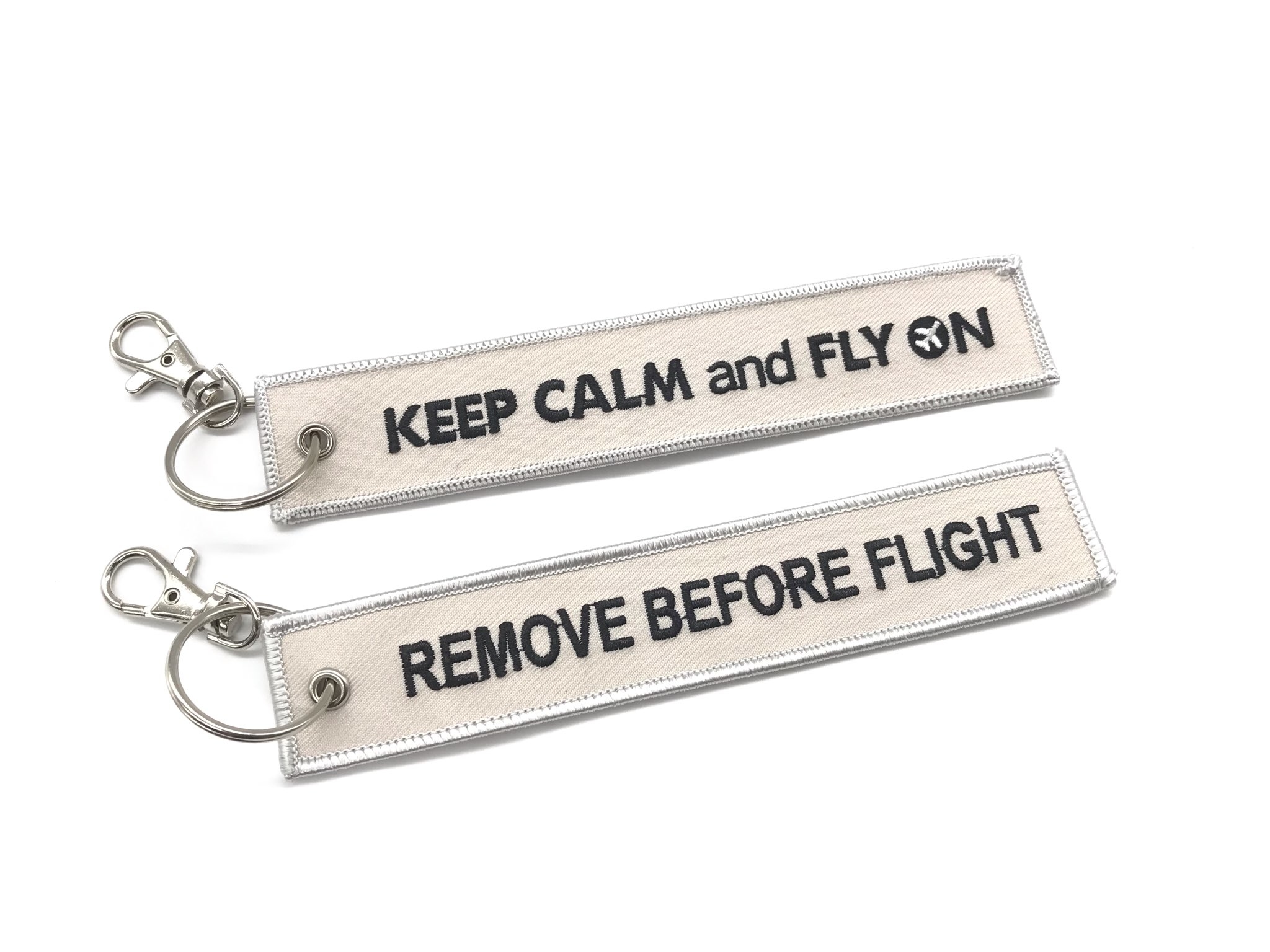 HW KEEP CALM AND FLY ON(暖灰)-飛行前拆除鑰匙圈HW153166