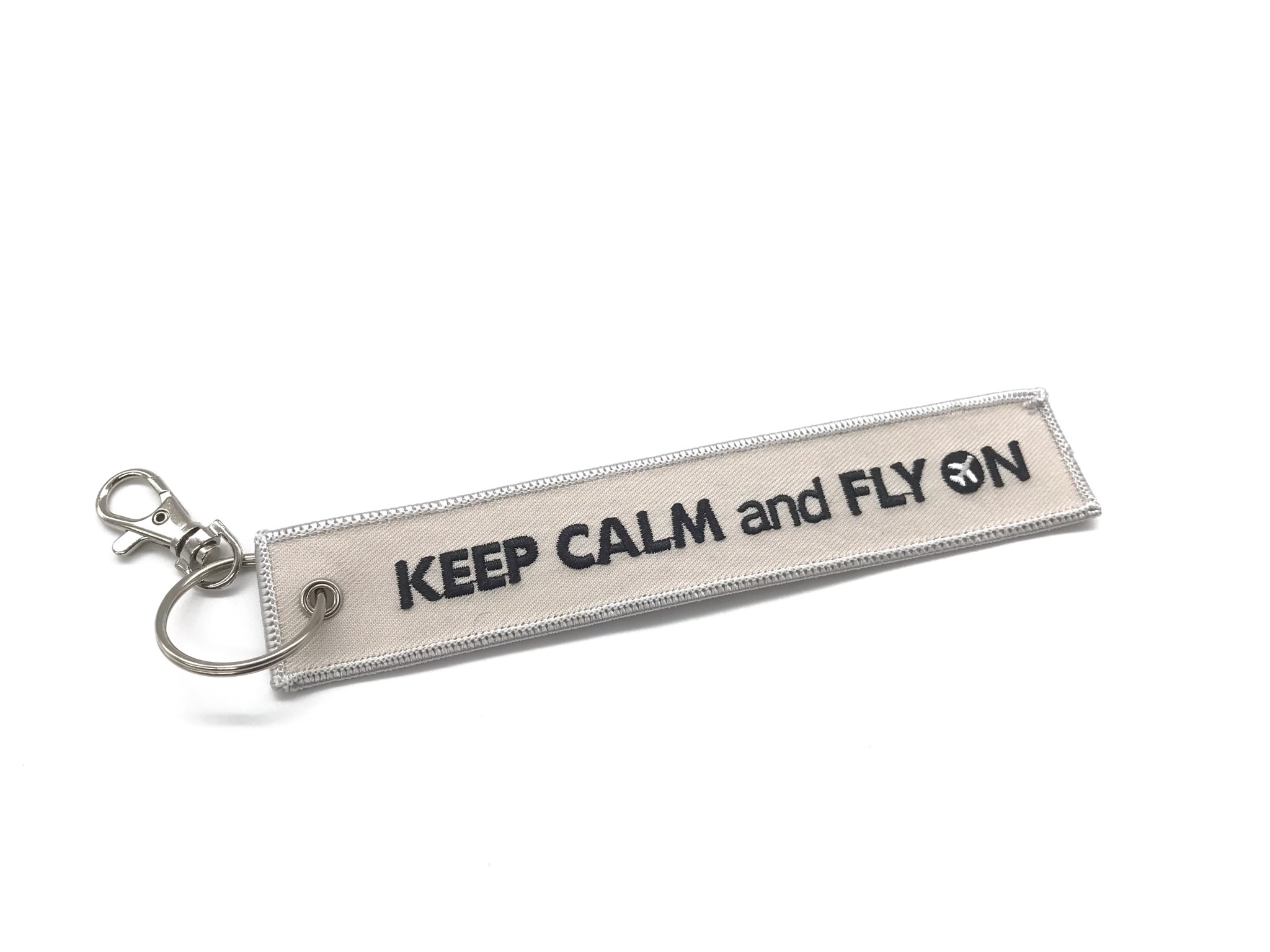 HW KEEP CALM AND FLY ON(暖灰)-飛行前拆除鑰匙圈HW153166