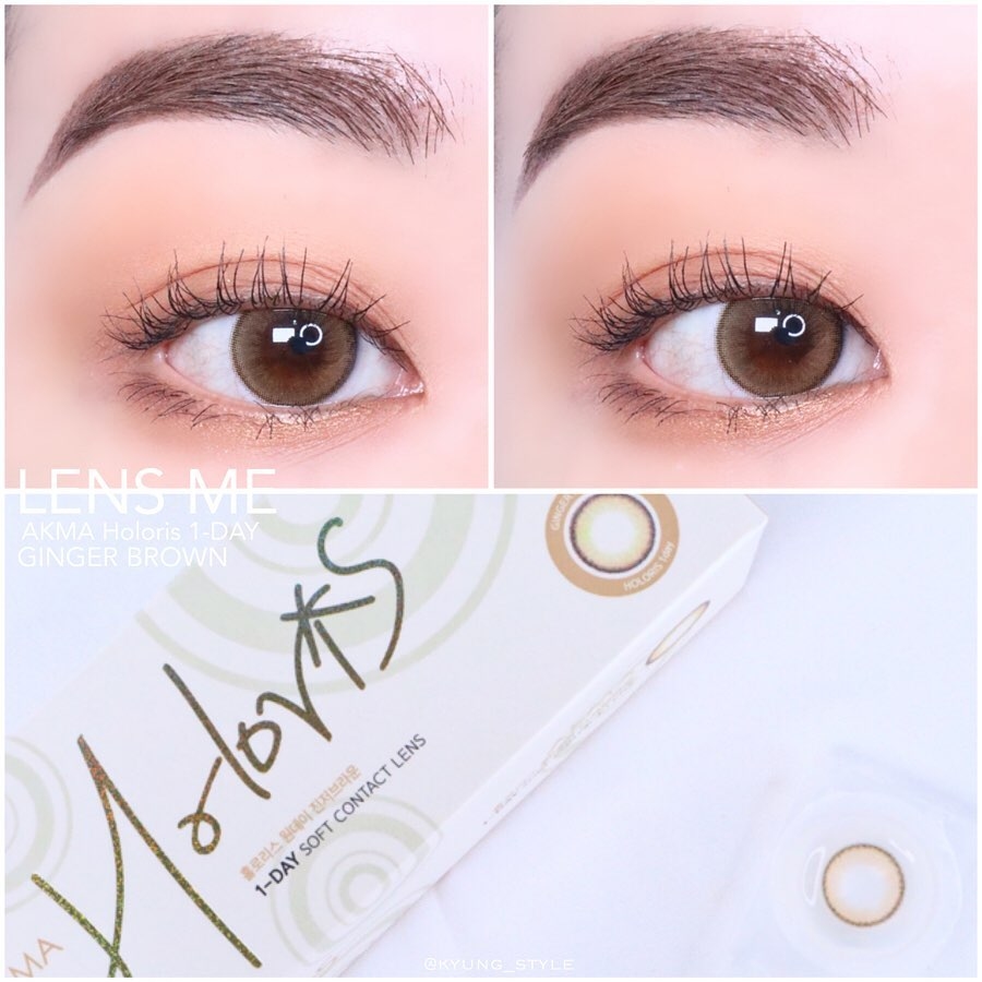 「1+1｣LENSME Holoris #Ginger Brown 1-day /30p