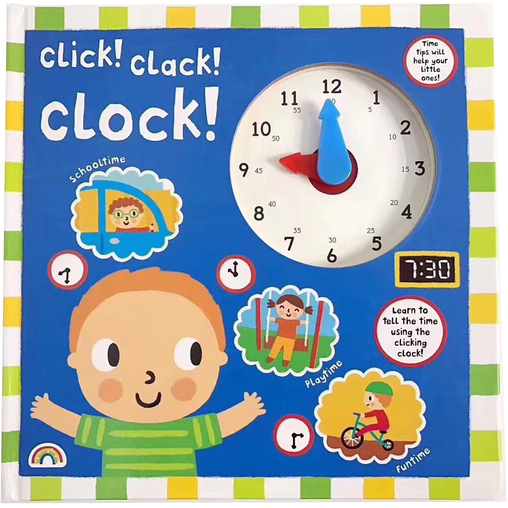 紙板Clock 教學時鐘學習書