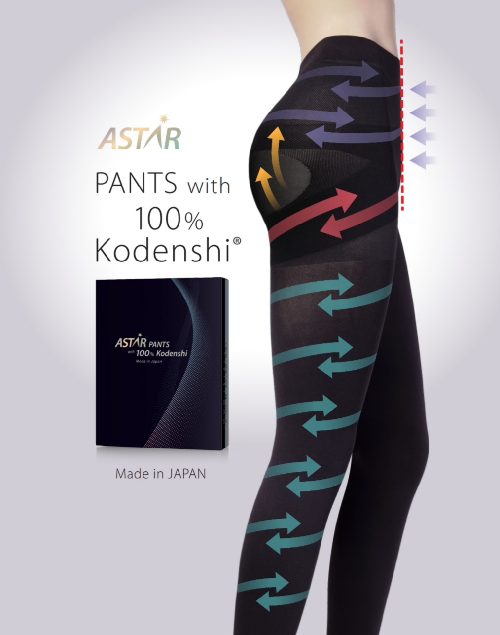 ASTAR Pants 【正品】光電子塑身褲*日本制* with Kodenshi 