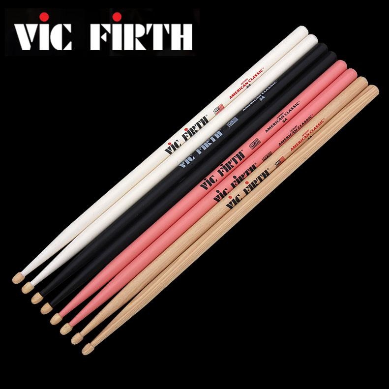 美國 Vic Firth 胡桃木 5A鼓棒  黑.白.粉紅