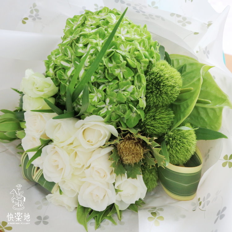 白綠清新 I 花束 I 鮮花 BF190258