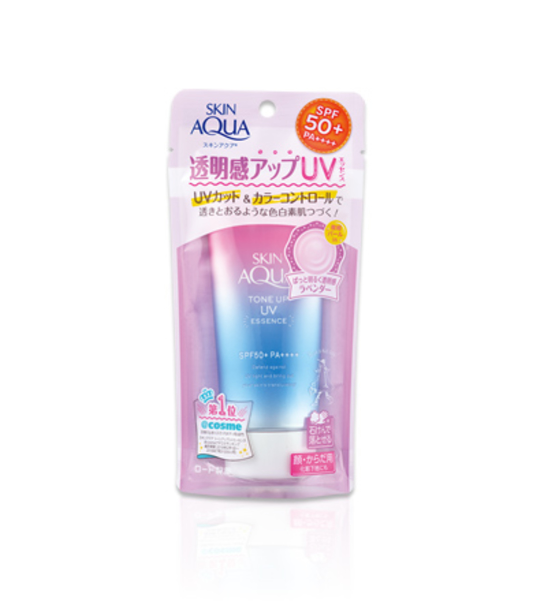 Rohto - Skin Aqua 薰衣草防曬飾底乳 SPF50+ PA++++ 80g (薰衣草色)