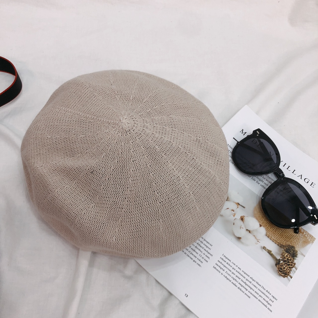 韓版雙面戴畫家帽