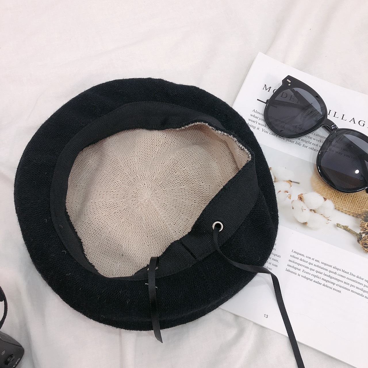 韓版雙面戴畫家帽