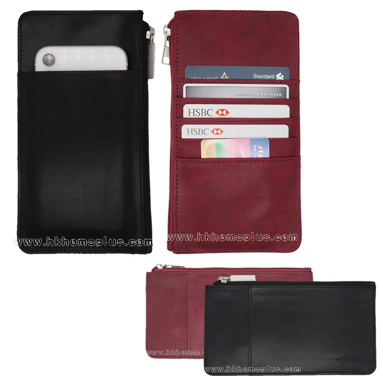 Darcy: iPhone Pro Max 真皮電話銀包  #12122