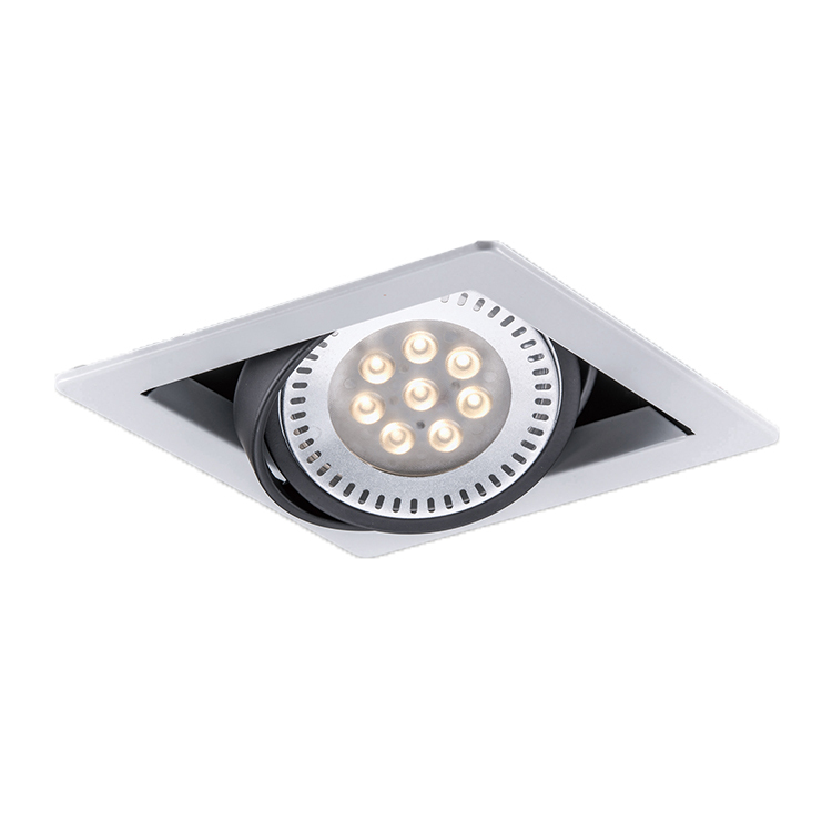 AR111 白色邊框 盒燈 單孔 12W8珠 歐司朗晶片