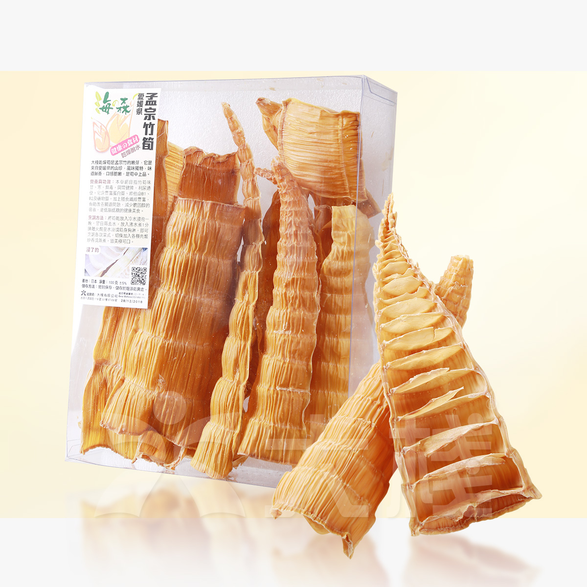 『海の森』愛媛縣乾燥孟宗竹筍 (100克)