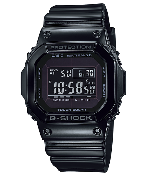 萬年鐘錶 - G-SHOCK  太陽能電波   電子錶    GW-M5610BB-1   錶徑 : 46.7mm