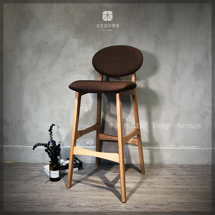 Renee簡約靠背高腳椅/吧檯椅