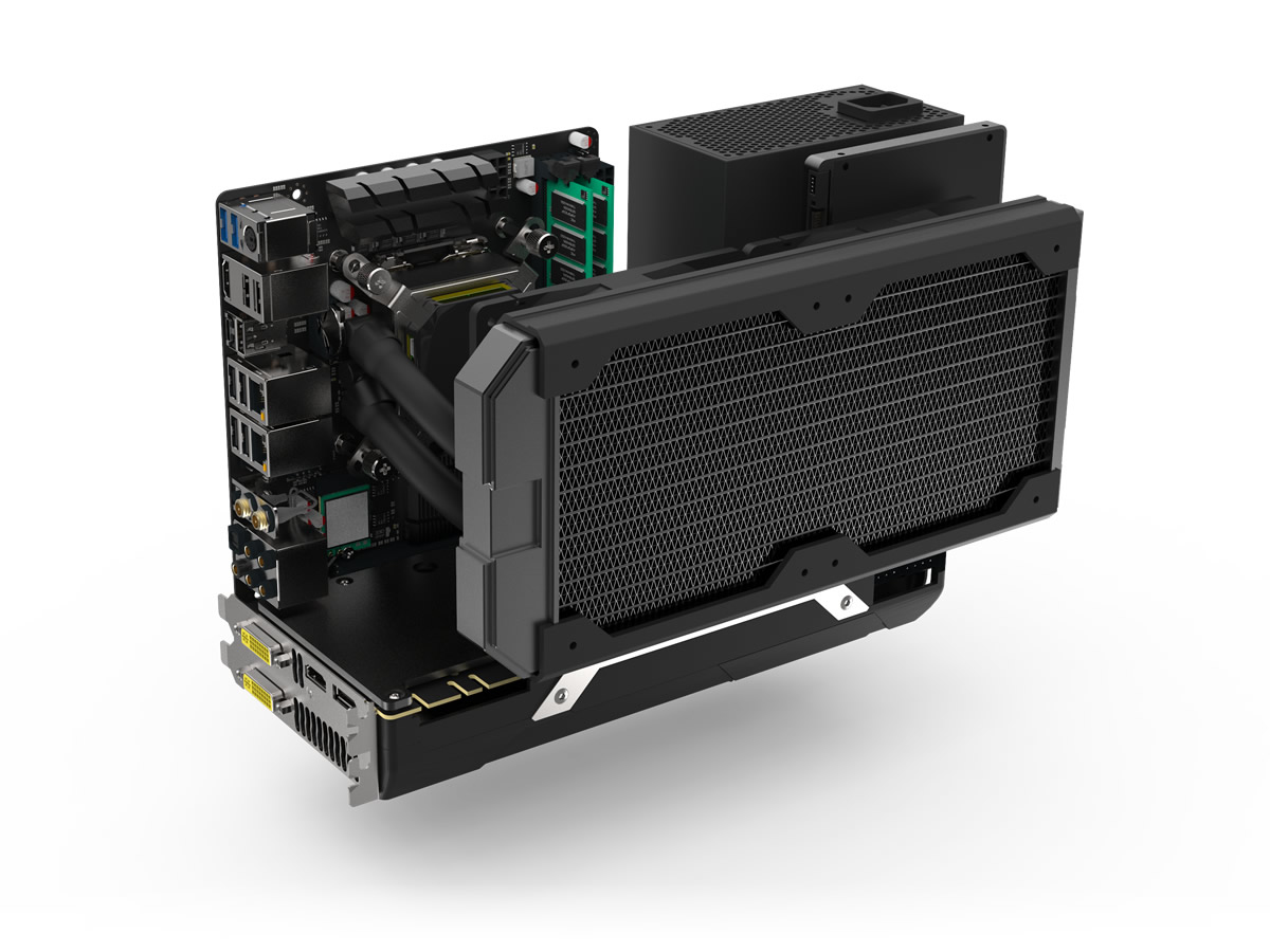 PCケース(自作PC用) STREACOM DA2 V1 Chassis Black PCケース(自作PC用) STREACOM DA2 V1 Chassis Black 280mm水冷クーラー